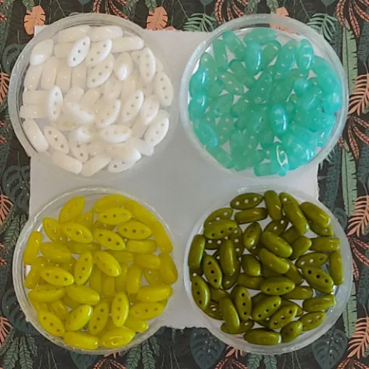Cali Bead Mix, 4 Packs of Complimentary 3-Hole Cali Beads Cali Bead Mix, 4 Packs of Complimentary 3-Hole Cali Beads