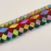 Indian Rainbow Faceted Glass Beads Bundle, 3 18 inch Strands in Different Colours, 18" Strand Indian Rainbow Faceted Glass Beads Bundle, 3 18 inch Strands in Different Colours, 18" Strand