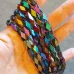 Indian Rainbow Faceted Glass Beads Bundle, 3 18 inch Strands in Different Colours, 18" Strand Indian Rainbow Faceted Glass Beads Bundle, 3 18 inch Strands in Different Colours, 18" Strand