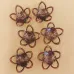 Antique Copper Large Flower Bead Frames, 27mm, Pack of 6 Antique Copper Large Flower Bead Frames, 27mm, Pack of 6