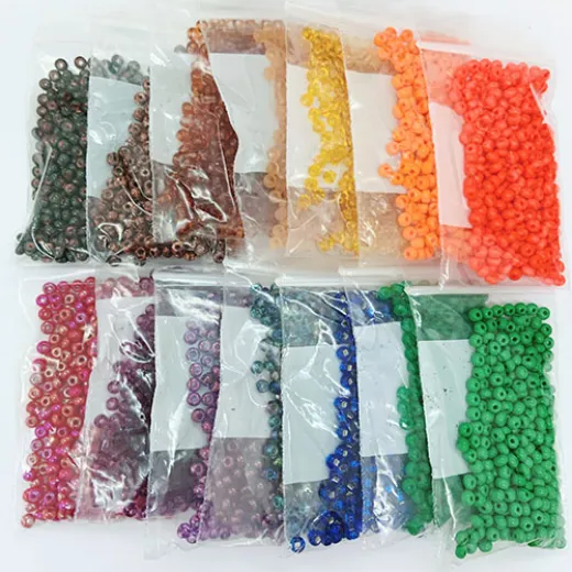 Size 6/0 Seed Bead Starter Set, 308 Grams! Size 6/0 Seed Bead Starter Set, 308 Grams!