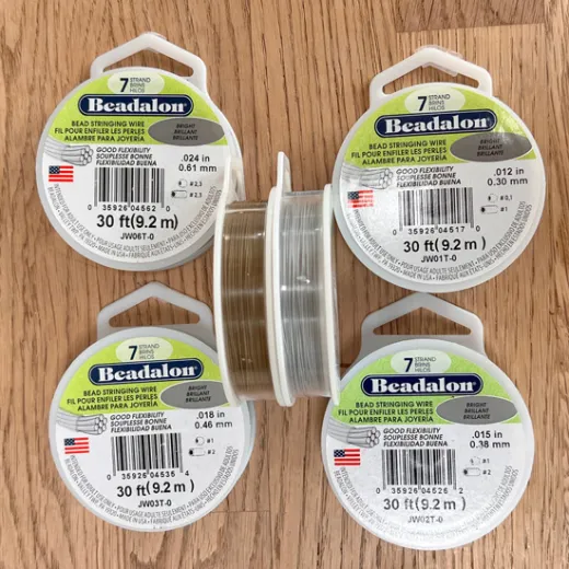Bead Stringing Bargain Bundle - 6 reels of mixed Beadalon 7-strand wire Bead Stringing Bargain Bundle - 6 reels of mixed Beadalon 7-strand wire