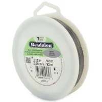 Bright, 0.015",  300ft Reel 7 Strand Beadalon Beading Wire, JW02T-4