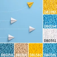 Aeroplane colour inspiration Miyuki Delica bead collection - Miyuki 11/0 Delica Beads