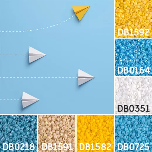 Aeroplane colour inspiration Miyuki Delica bead collection - Miyuki 11/0 Delica Beads Aeroplane colour inspiration Miyuki Delica bead collection - Miyuki 11/0 Delica Beads