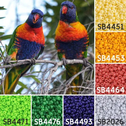 Birds colour inspiration Miyuki seed bead collection - Miyuki 11/0 Seed Beads Birds colour inspiration Miyuki seed bead collection - Miyuki 11/0 Seed Beads