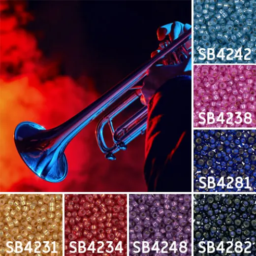 Jazz colour inspiration Miyuki seed bead collection - Miyuki 11/0 Seed Beads Jazz colour inspiration Miyuki seed bead collection - Miyuki 11/0 Seed Beads