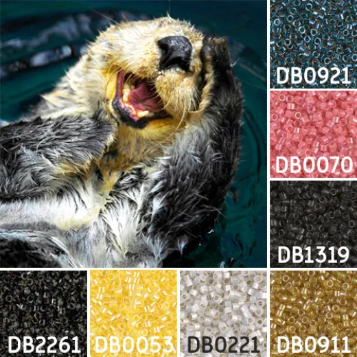 Otter colour inspiration Miyuki Delica bead collection - Miyuki 11/0 Delica Beads Otter colour inspiration Miyuki Delica bead collection - Miyuki 11/0 Delica Beads
