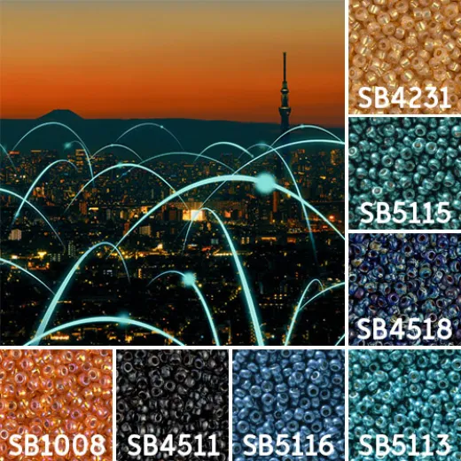 Telecomms colour inspiration Miyuki seed bead collection - Miyuki 11/0 Seed Beads Telecomms colour inspiration Miyuki seed bead collection - Miyuki 11/0 Seed Beads