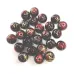 Acrylic Veined Beads, Red Round, 10mm, Pack of 12 Acrylic Veined Beads, Red Round, 10mm, Pack of 12