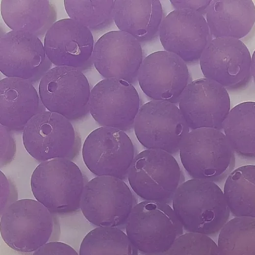 8mm Acrylic Matte Round Beads, Purple, Pack of 20 8mm Acrylic Matte Round Beads, Purple, Pack of 20