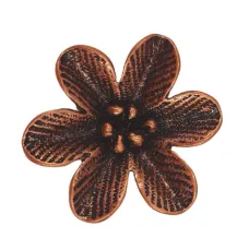Large Flower Pendant, Copper Colour, 27 x 31mm