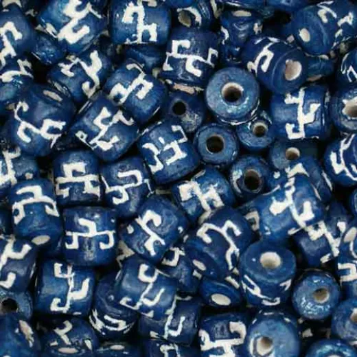 6 x 8mm Small Tube Clay Beads, Dark Blue, Pack of 20 6 x 8mm Small Tube Clay Beads, Dark Blue, Pack of 20