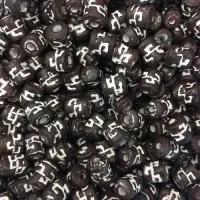 6 x 8mm Brown matt ceramic Tube Beads, 250 Grams 