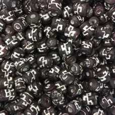 6 x 8mm Brown matt ceramic Tube Beads, 250 Grams 