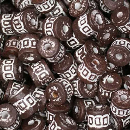 Medium Clay Tube Beads, Brown, Bulk Bag Approx. 250g Medium Clay Tube Beads, Brown, Bulk Bag Approx. 250g