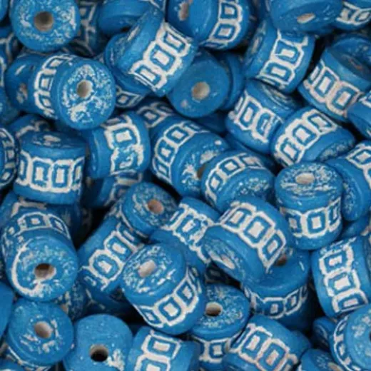 Medium Clay Tube Beads, Aqua, Pack of 10 Medium Clay Tube Beads, Aqua, Pack of 10
