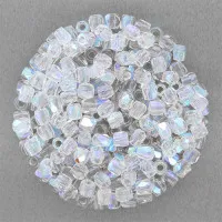 6mm Fire Polished Crystal AB - 50pcs