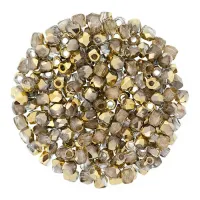 2mm Crystal Amber Firepolished Beads 150pcs