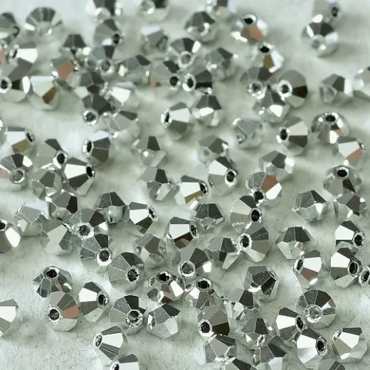 3mm Crystal Labrador Full Preciosa Bicones, Pack of 48