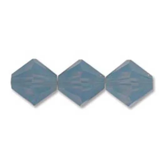 3mm Air Blue Preciosa Bicones, Pack of 48