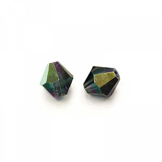 3mm Montana AB Preciosa Bicones, Pack of 48