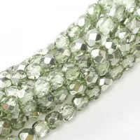 4mm Sea Foam Metallic Ice Fire polished 4mm, 120 pcs.
