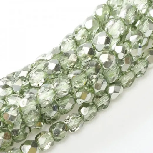 4mm Sea Foam Metallic Ice Fire polished 4mm, 120 pcs. 4mm Sea Foam Metallic Ice Fire polished 4mm, 120 pcs.