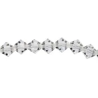 Crystal 4mm Preciosa Bicones, Pack of  48pcs