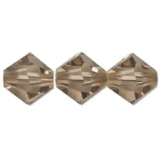 Topaz  Light, 4mm, Preciosa Bicones, 48 Pcs
