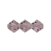 Pink Sapphire, 4mm, Preciosa Bicones, 48 Pcs