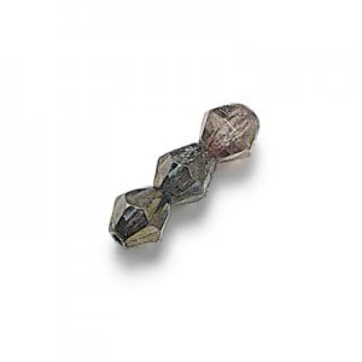 Lumi Brown, 4mm, Preciosa Bicones, 48 Pcs