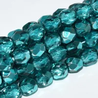 Marine Metallic Ice 4mm Firepolished bead, 120pcs approx.