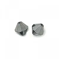 6mm Preciosa Jet Hematite Bicones, Pack of 24