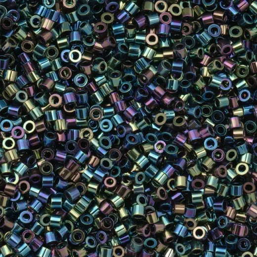Black AB Cylin Beads, 25gm bulk bag Black AB Cylin Beads, 25gm bulk bag