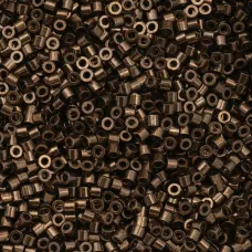 Bronze Metallic Cylin Beads, 25gm bulk bag