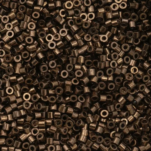 Bronze Metallic Cylin Beads, 5g appx. Bronze Metallic Cylin Beads, 5g appx.
