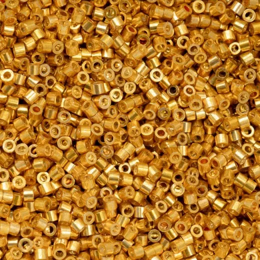 Gold AB Cylin Beads, 5g appx. Gold AB Cylin Beads, 5g appx.