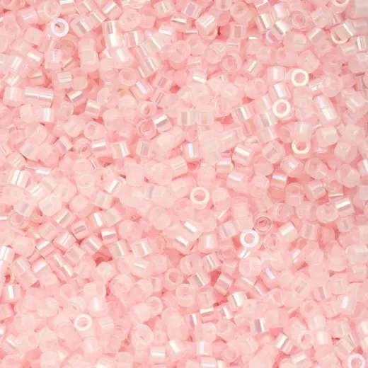 Pale Pink Lined Cylin Beads, 5g appx. Pale Pink Lined Cylin Beads, 5g appx.