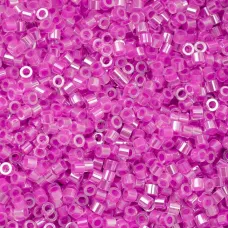 Orchid Glow AB Lined Cylin Beads, 25gm bulk bag
