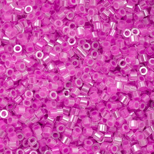 Orchid Glow AB Lined Cylin Beads, 5g appx. Orchid Glow AB Lined Cylin Beads, 5g appx.