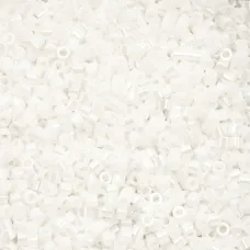 White Pearl Luster Cylin Beads, 25gm bulk bag