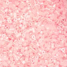 Light Crystal Pink Ceylon Cylin Beads, 25gm bulk bag