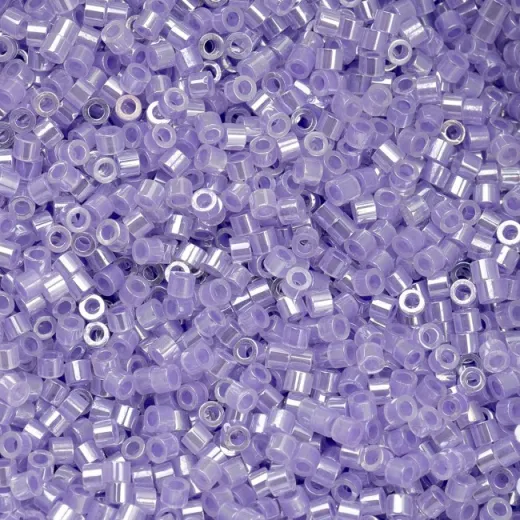 Crystal Purple Lined Ceylon Cylin Beads, 25gm bulk bag