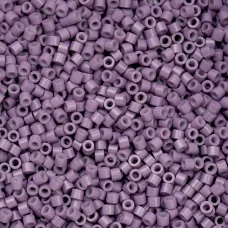 Opaque Lavender Cylin Beads, 25gm bulk bag