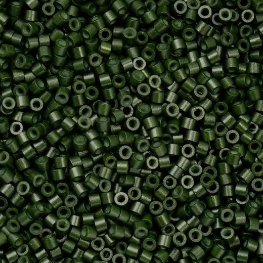 Opaque Forest Green Cylin Beads, 5g appx. Opaque Forest Green Cylin Beads, 5g appx.