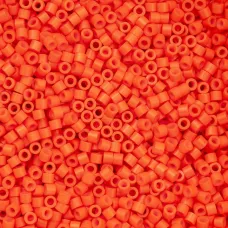 Opaque Orange Cylin Beads, 25gm bulk bag