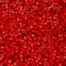 Opaque Red Cylin Beads, 25gm bulk bag