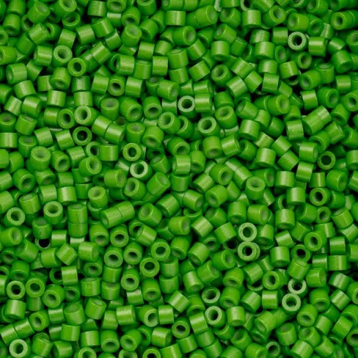 Opaque Grass Green Cylin Beads, 5g appx. Opaque Grass Green Cylin Beads, 5g appx.