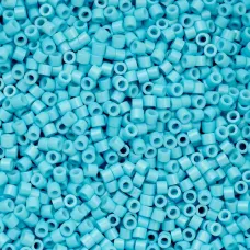 Opaque Light Blue Cylin Beads, 25gm bulk bag
